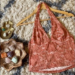 Burnt Orange Urban Outfitters Halter Top✨